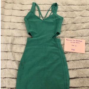 Marciano Teal Bandage Dress